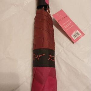Betsey Johnson Pink Ombre Stripe Umbrella NWT